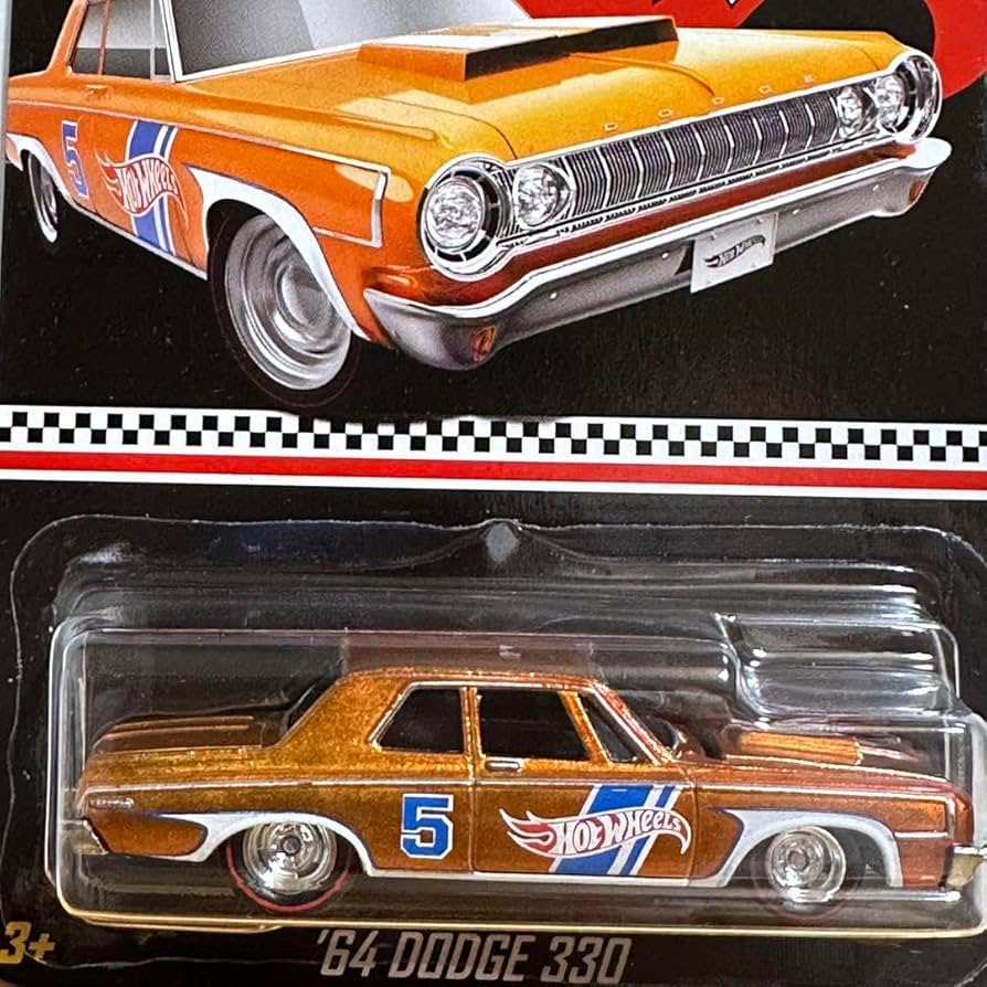 ホットウィール コレクターズエディション '64 ダッジ 330 Rare Hot Wheels Collector Edition '64 Dodge 330 Hood Opens
